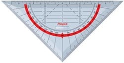 Geodriehoek 16 cm met handvat Maped Technic