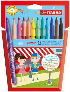 Stabilo viltstift Power 12 stiften