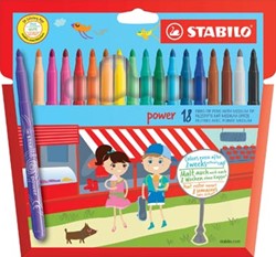 Stabilo viltstift Power 18 stiften