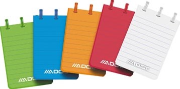 A7 notitieboekje gelijnd kleurassortiment Adoc Colorlines