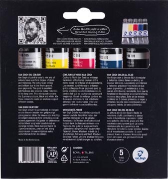 Van Gogh olieverf primaire mengset van 5 x 40 ml-3