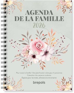 Brepols gezinsplanner, 12 maanden, Franstalig, 2026