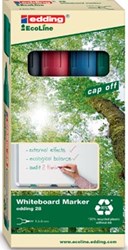 Edding Whiteboardmarker Ecoline e-28 etui van 4 stuks in geassorteerde kleuren
