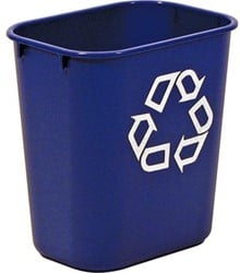 Papierbak Rubbermaid blauw 26,6 liter