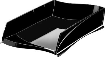 Brievenbakje A4 CEP Ellypse GreenSpirit zwart stapelbaar