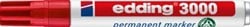 Edding stift 3000 permanent marker rood
