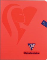 Clairefontaine schrift mimesys voor A5 72 bladzijden kaft in Pp geruit 4 x 8, geassorteerde kleuren-2