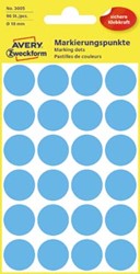 AVERY ronde etiketten 18mm blauw