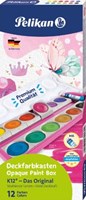 Pelikan verfdoos 735/K12 glitter roze 12 napjes