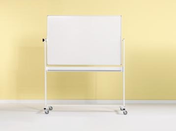 Verrijdbaar magnetisch whiteboard, gelakt staal en aluminium, 90 x 120 cm-2