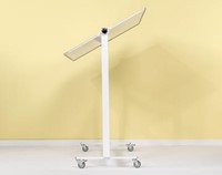 Verrijdbaar magnetisch whiteboard, gelakt staal en aluminium, 90 x 120 cm-3