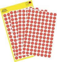 AVERY ronde etiketten 8mm rood-2