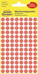 AVERY ronde etiketten 8mm rood