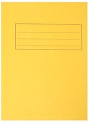 Dossiermap karton A4 geel ds/50