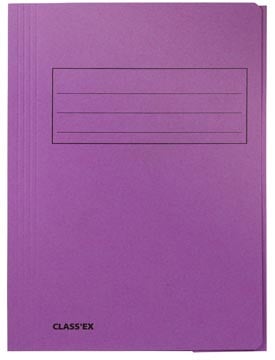 Dossiermap A4 karton lila Classex 50 stuks