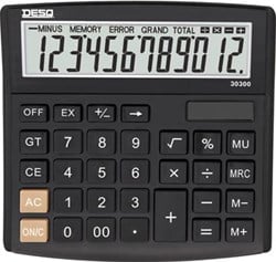Desq bureaurekenmachine Business Classy Large 30300, zwart