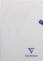 Clairefontaine schrift mimesys voor A4 80 bladzijden kaft in Pp geruit 4 x 8, geassorteerde kleuren-2