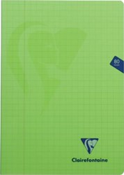 Clairefontaine schrift mimesys voor A4 80 bladzijden kaft in Pp geruit 10 mm geassorteerde kleuren
