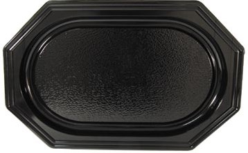 Cateringschaal uit gerecycleerd PET 45 x 30 cm zwart pak van 10 stuks-2