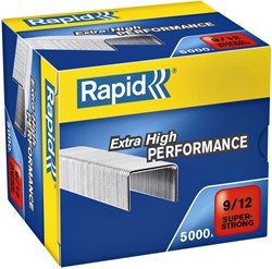 Rapid SuperStrong nietjes 9/12, gegalvaniseerd, doos van 5000 stuks