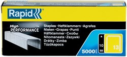 Rapid Nietjes 13/10, roestvrij staal, doos van 5.000 stuks