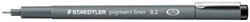 Staedtler fineliner Pigment Liner 0,2 mm