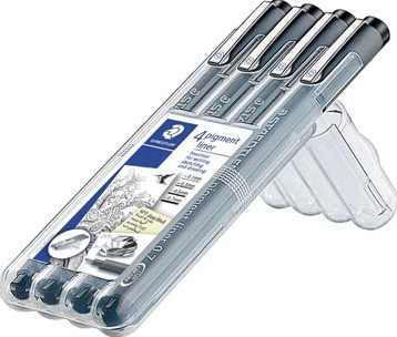 Staedtler fineliner Pigment Liner opstelbare box met 4 stuks 0,1 - 0,3 - 0,5 en 0,7 mm-2