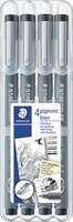 Staedtler fineliner Pigment Liner opstelbare box met 4 stuks 0,1 - 0,3 - 0,5 en 0,7 mm