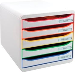 Ladekast Exacompta Big-Box Plus Classic Wit/harkelijn