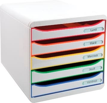 Ladekast Exacompta Big-Box Plus Classic Wit/harkelijn