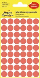AVERY ronde etiketten 12mm rood