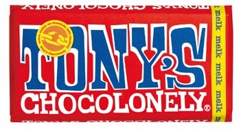 Chocolade Tony's Chocolonely reep 180gr melk