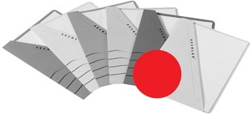 Jalema insteekmap karton Secolor rood 10 stuks