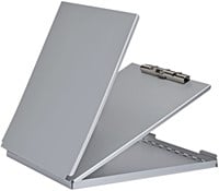 Klembordmap A4 aluminium met opbergvak en topopening MAUL Assist-7
