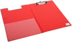 Klemmap A4 rood met 10cm klem en penhouder