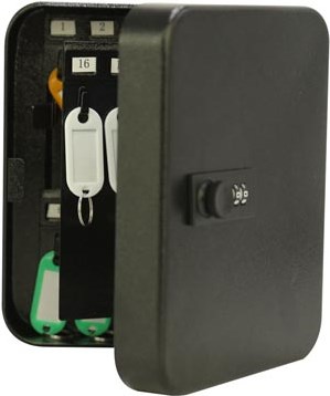 Sleutelkast met combinatieslot voor 30 sleutels zwart-3