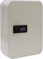 Sleutelkast met combinatieslot voor 48 sleutels wit