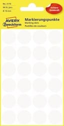 AVERY ronde etiketten 18mm wit