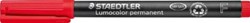 Staedtler OHP-marker Lumocolor Permanent rood fijn 0,6 mm