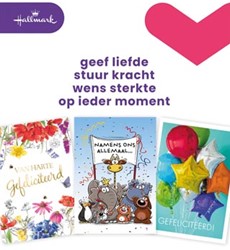 Hallmark set wenskaarten A4 felicitatie pak van 8 stuks