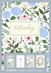 Hallmark kaarten met tekst: beterschap, blister van 8 stuks