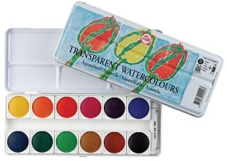 Talens aquarelverf 12 napjes