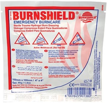 Kompres voor brandwonden, ft 10 x 10 cm