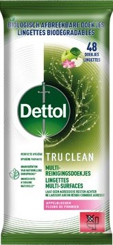 Dettol reiningsdoekjes TruClean  appelbloesem  pak van 48 stuks