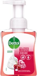 Dettol handzeep mousse  roos- en kersenbloem  flacon van 250 ml