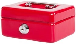 Geldkist MAUL met gleuf 125x95x60mm rood