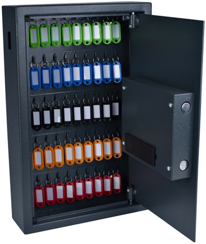 Sleutelkast Pavo high security met fingerprintslot 50 haken 550x400x100mm-2