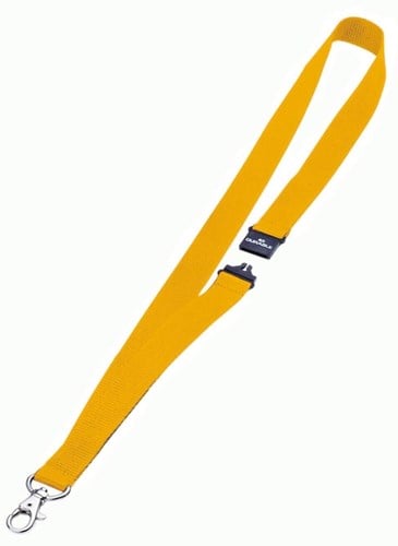 Keycord Durable 8137 met karabijnhaak geel