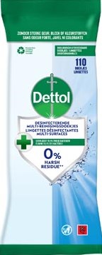 Reinigingsdoekjes Dettol antibacterieël Cleanser 110st