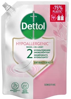 Handzeep Dettol Sensitive antibacterieël 500ml refill